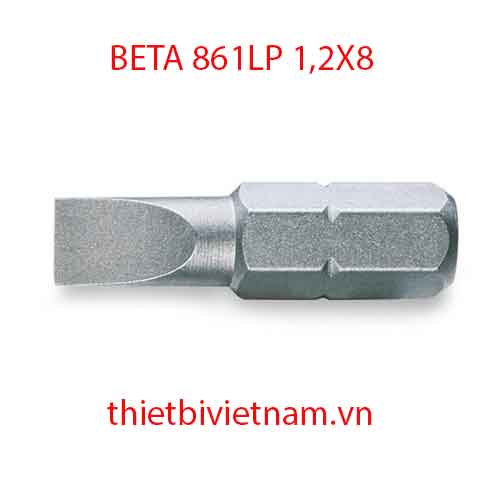 Bộ 10 chiếc BITS FOR SLOTTED HEAD SCREWS BETA MODEL 861LP 1,2X8