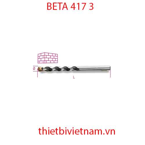 Bộ 10 chiếc HELICAL CYLINDRICAL MASONRY DRILL BETA MODEL 417 3