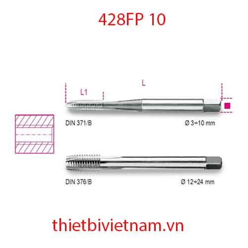 Bộ 10 chiếc MACHINE TAPS FOR CLEARANCE HOLES BETA MODEL 428FP 10