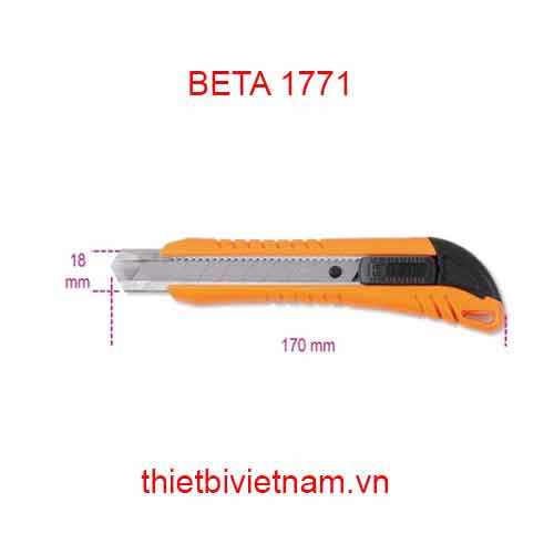 Bộ 10 chiếc UTILITY KNIFE WITH 3 BLADES BETA MODEL 1771