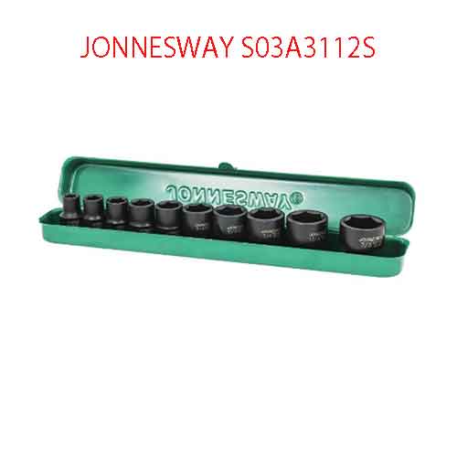 Bộ 12 khẩu 3/8 inch dùng cho súng vặn JONNESWAY S03A3112S
