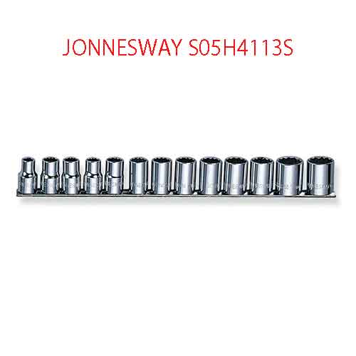 Bộ 13 khẩu ngắn 12 cạnh  ½” JONNESWAY S05H4113S