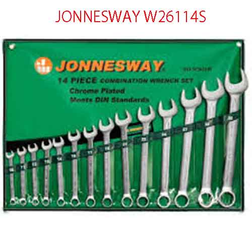 Bộ 14 cờ lê liền tròng hệ mét dải 10 - 32 JONNESWAY W26114S