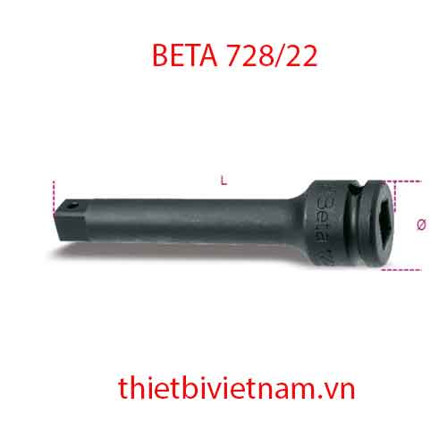 Bộ 2 chiếc 3/4 inch DRIVE IMPACT EXTENSION BAR BETA MODEL 728/22