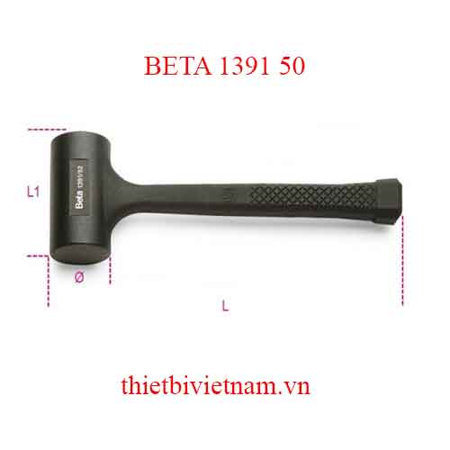 Bộ 2 chiếc DEAD-BLOW HAMMERS COVERED RUBBER BETA MODEL 1391 50