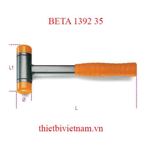 Bộ 2 chiếc DEAD-BLOW HAMMERS PLASTIC-STEEL BETA MODEL 1392 35