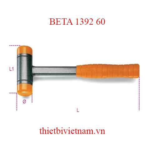 Bộ 2 chiếc DEAD-BLOW HAMMERS PLASTIC-STEEL BETA MODEL 1392 60