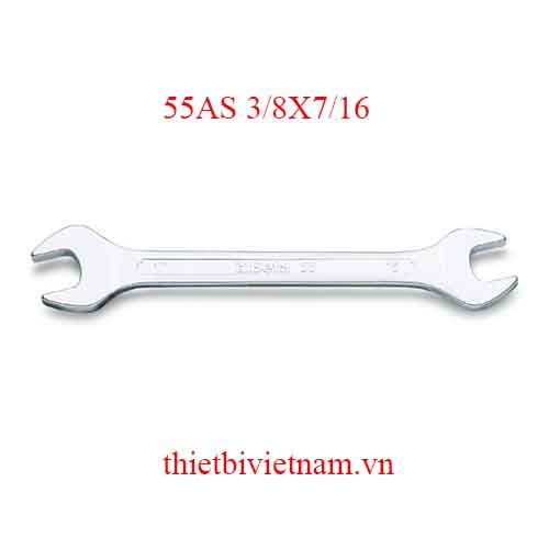 Bộ 2 chiếc DOUBLE OPEN END WRENCHES BETA MODEL 55AS 3/8X7/16