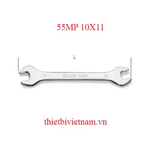 Bộ 2 chiếc DOUBLE OPEN END WRENCHES BRIGHT BETA MODEL 55MP 10X11