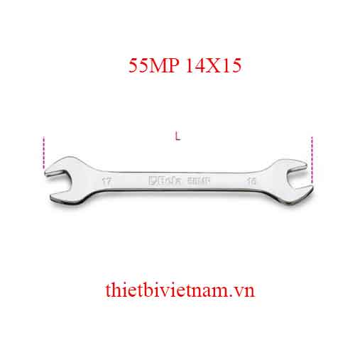 Bộ 2 chiếc DOUBLE OPEN END WRENCHES BRIGHT BETA MODEL 55MP 14X15