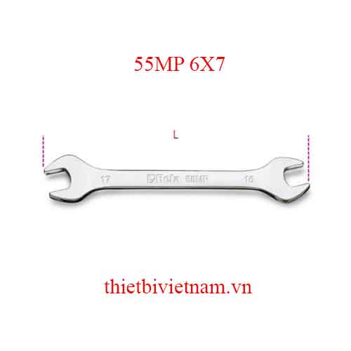 Bộ 2 chiếc DOUBLE OPEN END WRENCHES BRIGHT BETA MODEL 55MP 6X7