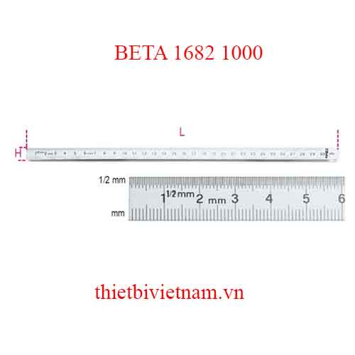 Bộ 2 chiếc FLEXIBLE GRADUATED RULES BETA MODEL 1682 1000