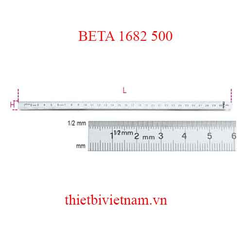Bộ 2 chiếc FLEXIBLE GRADUATED RULES BETA MODEL 1682 500