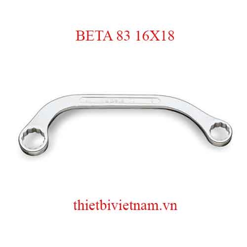 Bộ 2 chiếc HALF-MOON RING WRENCHES BETA MODEL 83 16X18