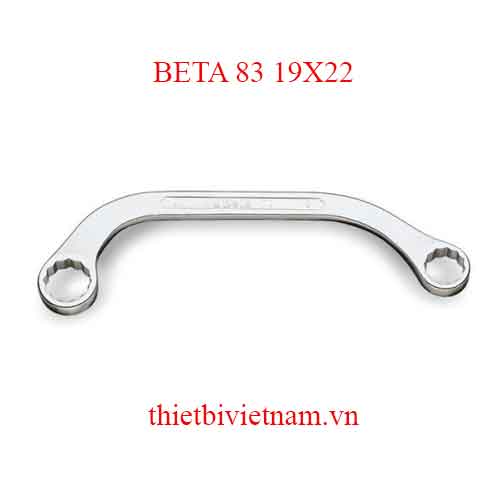 Bộ 2 chiếc HALF-MOON RING WRENCHES BETA MODEL 83 19X22