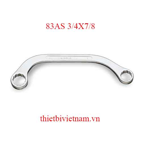 Bộ 2 chiếc HALF-MOON RING WRENCHES BETA MODEL 83AS 3/4X7/8