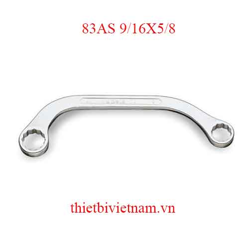 Bộ 2 chiếc HALF-MOON RING WRENCHES BETA MODEL 83AS 9/16X5/8