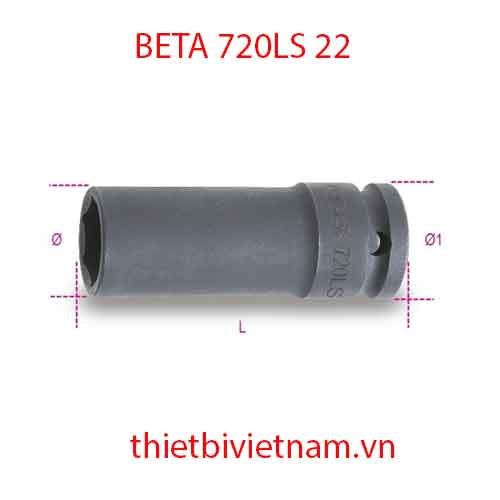 Bộ 2 chiếc IMPACT SOCKETS LONG SLIM SERIES BETA MODEL 720LS 22