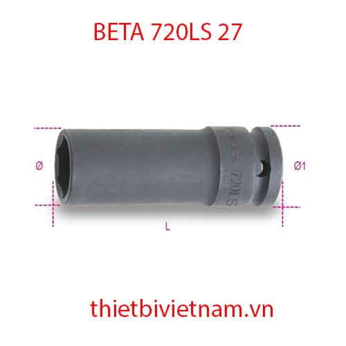 Bộ 2 chiếc IMPACT SOCKETS LONG SLIM SERIES BETA MODEL 720LS 27