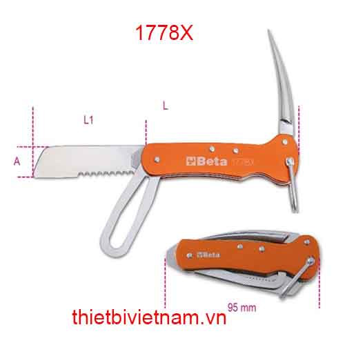 Bộ 2 chiếc NAUTICAL KNIVES, ALUMINIUM HANDLE BETA MODEL 1778X