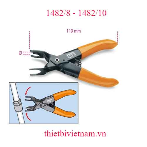 Bộ 2 chiếc QUICK COUPLER PLIERS FUEL PIPES BETA MODEL 1482/8 - 1482/10