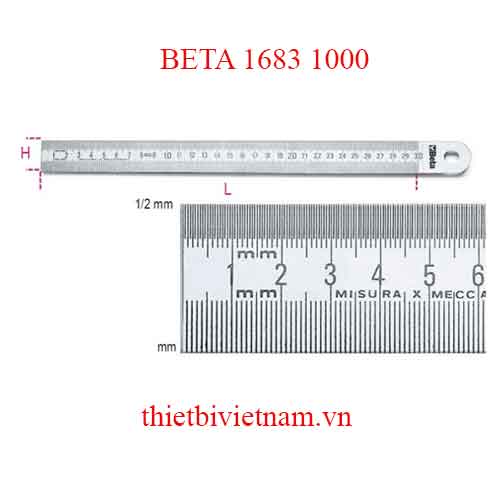 Bộ 2 chiếc SEMI-RIGID GRADUATED RULES BETA MODEL 1683 1000