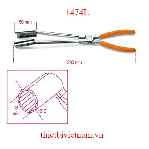 Bộ 2 chiếc SPARK-PLUG PLIERS LONG NOSE 15 INCH BETA MODEL 1474L