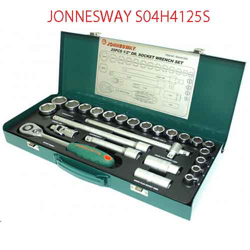 Bộ 25 khẩu và tay vặn 1/2 inch JONNESWAY S04H4125S
