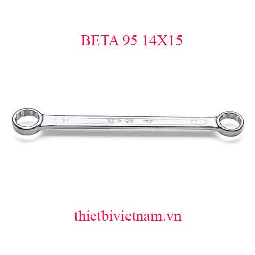 Bộ 3 chiếc DOUBLE ENDED FLAT RING WRENCHES BETA MODEL 95 14X15