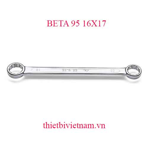 Bộ 3 chiếc DOUBLE ENDED FLAT RING WRENCHES BETA MODEL 95 16X17