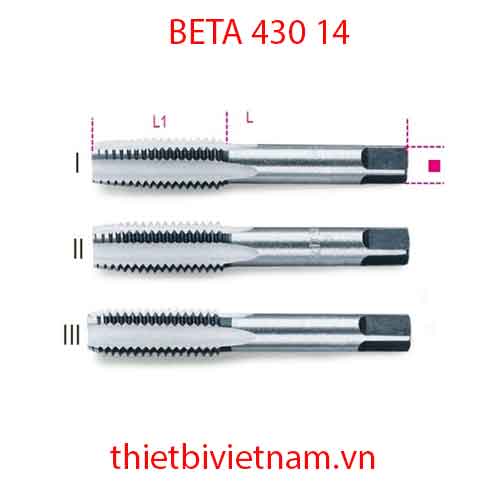 Bộ 3 chiếc HAND TAPS COARSE PITCH BETA MODEL 430 14