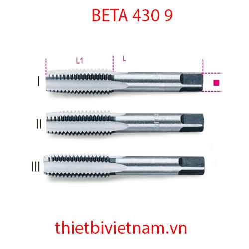 Bộ 3 chiếc HAND TAPS COARSE PITCH BETA MODEL 430 9