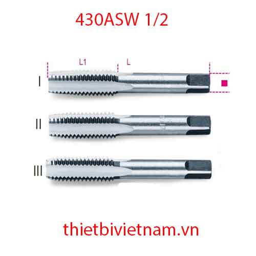Bộ 3 chiếc HAND TAPS COARSE PITCH BETA MODEL 430ASW 1/2