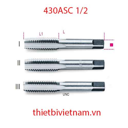 Bộ 3 chiếc HAND TAPS UNC THREAD BETA MODEL 430ASC 1/2