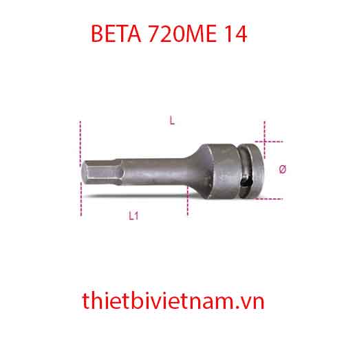Bộ 3 chiếc IMPACT SOCKET DRIVERS HEX.SCREWS BETA MODEL 720ME 14