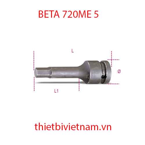 Bộ 3 chiếc IMPACT SOCKET DRIVERS HEX.SCREWS BETA MODEL 720ME 5