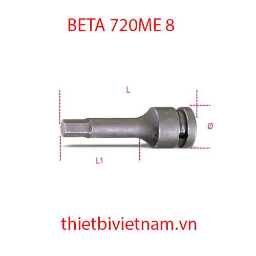 Bộ 3 chiếc IMPACT SOCKET DRIVERS HEX.SCREWS BETA MODEL 720ME 8