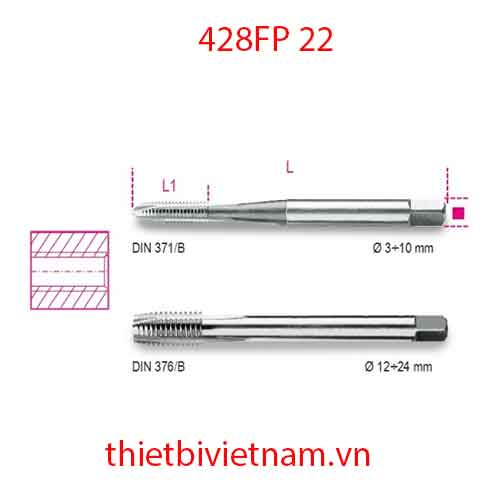 Bộ 3 chiếc MACHINE TAPS FOR CLEARANCE HOLES BETA MODEL 428FP 22