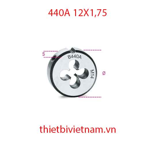 Bộ 3 chiếc ROUND DIES COARSE PITCH BETA MODEL 440A 12X1,75