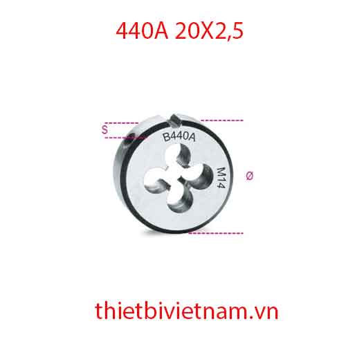 Bộ 3 chiếc ROUND DIES COARSE PITCH BETA MODEL 440A 20X2,5