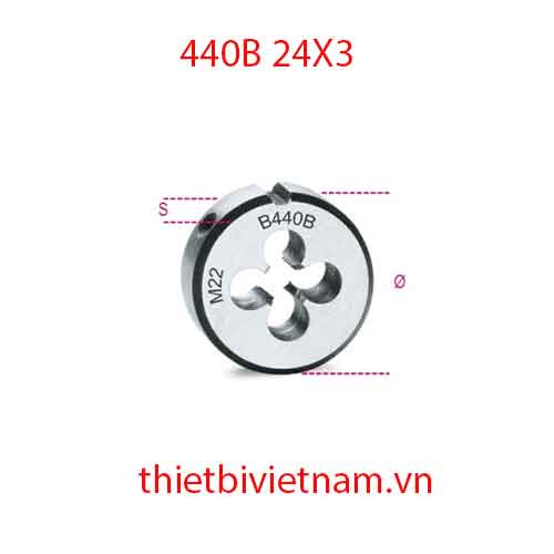 Bộ 3 chiếc ROUND DIES COARSE PITCH BETA MODEL 440B 24X3