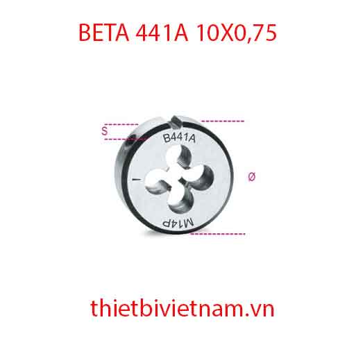 Bộ 3 chiếc ROUND DIES FINE PITCH BETA MODEL 441A 10X0,75