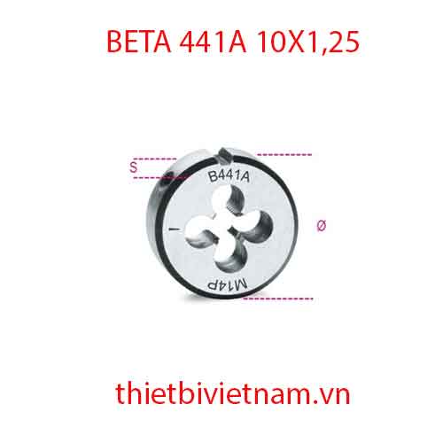 Bộ 3 chiếc ROUND DIES FINE PITCH BETA MODEL 441A 10X1,25