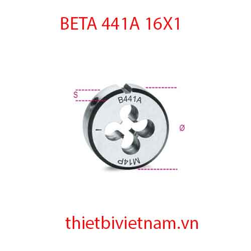 Bộ 3 chiếc ROUND DIES FINE PITCH BETA MODEL 441A 16X1