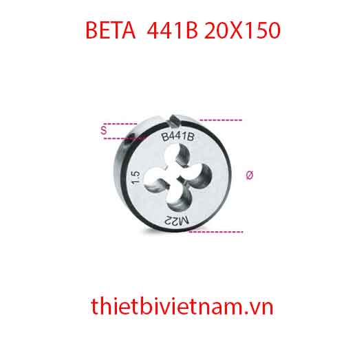 Bộ 3 chiếc ROUND DIES FINE PITCH BETA MODEL 441B 20X150
