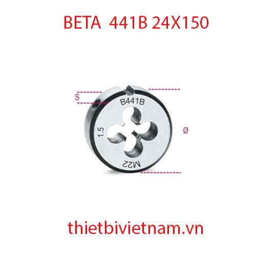 Bộ 3 chiếc ROUND DIES FINE PITCH BETA MODEL 441B 24X150