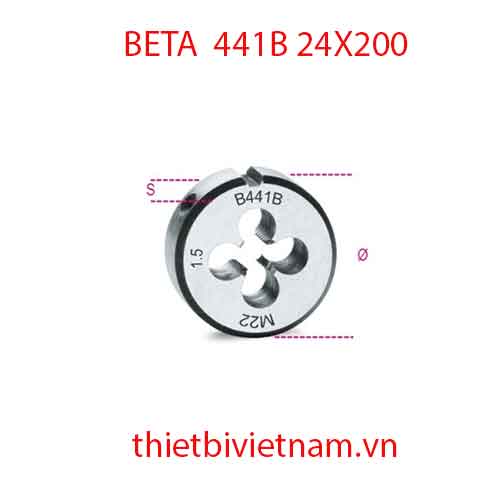 Bộ 3 chiếc ROUND DIES FINE PITCH BETA MODEL 441B 24X200