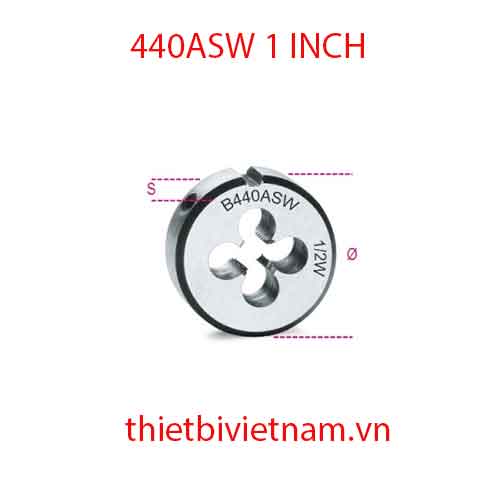 Bộ 3 chiếc ROUND DIES WHITWORTH THREAD BETA MODEL 440ASW 1 INCH