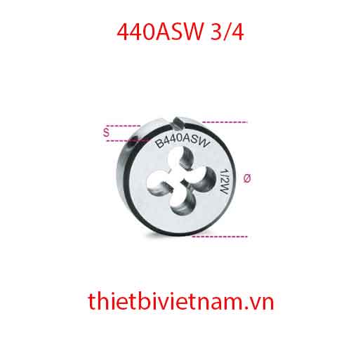 Bộ 3 chiếc ROUND DIES WHITWORTH THREAD BETA MODEL 440ASW 3/4