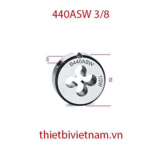 Bộ 3 chiếc ROUND DIES WHITWORTH THREAD BETA MODEL 440ASW 3/8